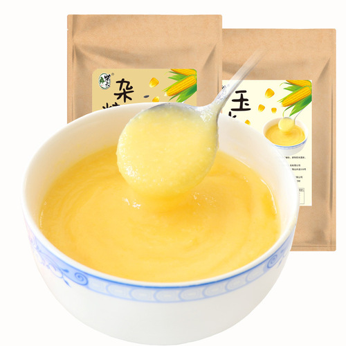 Chaifu whole grain glutinous fragrant corn paste multigrain paste 300g bag sucrose-free instant porridge ready-to-eat breakfast paste powder for drinking