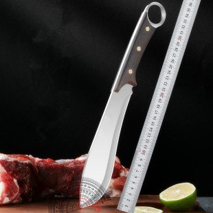 Mirror Chopper Household Chopper Chopper Chopper Available Easy to Clean Stainless Steel Material Solid Outdoor Wooden Handle Chopper