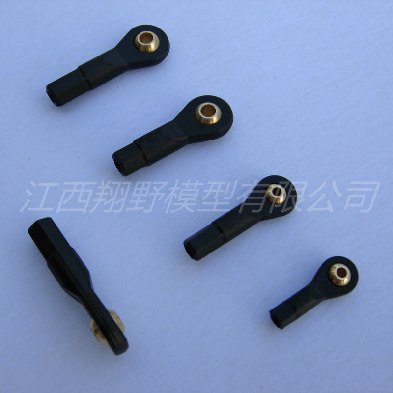 M2 M2.5 M3 black nylon ball head buckle model ship model robot climbing car ball head pull rod head