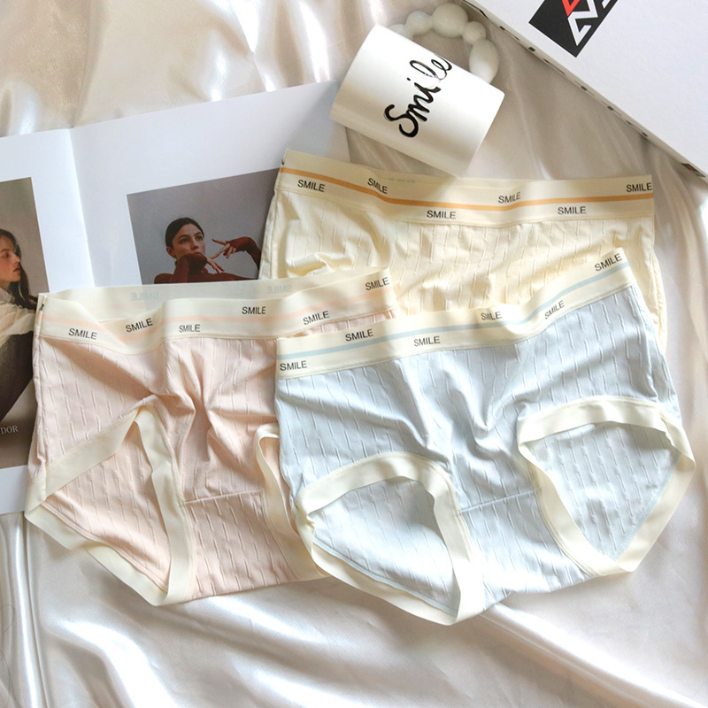 New Japanese Style Sweet High Elastic Underwear Women's Soft and Comfortable Breathable Cotton Crotch Bag Hip Mid-Waist Girl's Briefs New Japanese Style Sweet High Elastic Underwear Women's Soft and Comfortable Breathable Cotton Crotch Bag Hip Mid-Waist Girl's Briefs