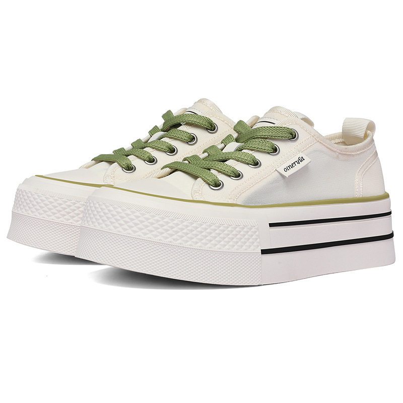 Giày sneaker nữ lưới thoáng khí đế dày mềm chống trượt mùa hè 2026 — 6157 Màu Xanh, 6157 mét xanh lá cây