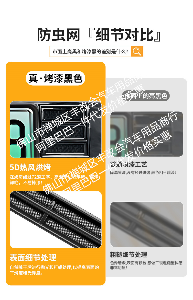 Suitable for Leopard 5 Intelligent Driving Edition Car Insect-Proof Net Front Grille Special Modification Decorative Strip Car Accessories