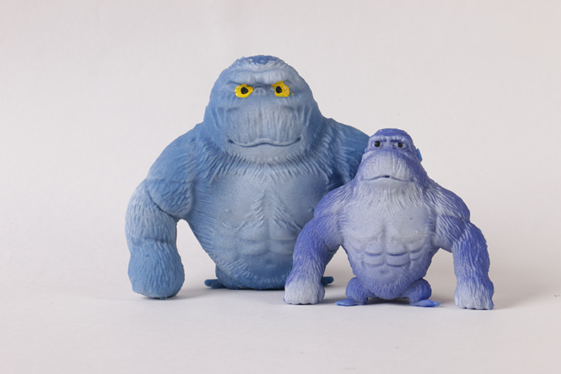 60g Weight Fidget Toys, squishy toy Toys Type TPR Material Orangutan Pattern Cartoon Style, Basic Style Total Huang Decompression Gorilla Toy Big Mouth Donkey Decompression Squeezing Toy Sand Carving Vent Artifact Bobo Chicken Internet-Famous Toys 2