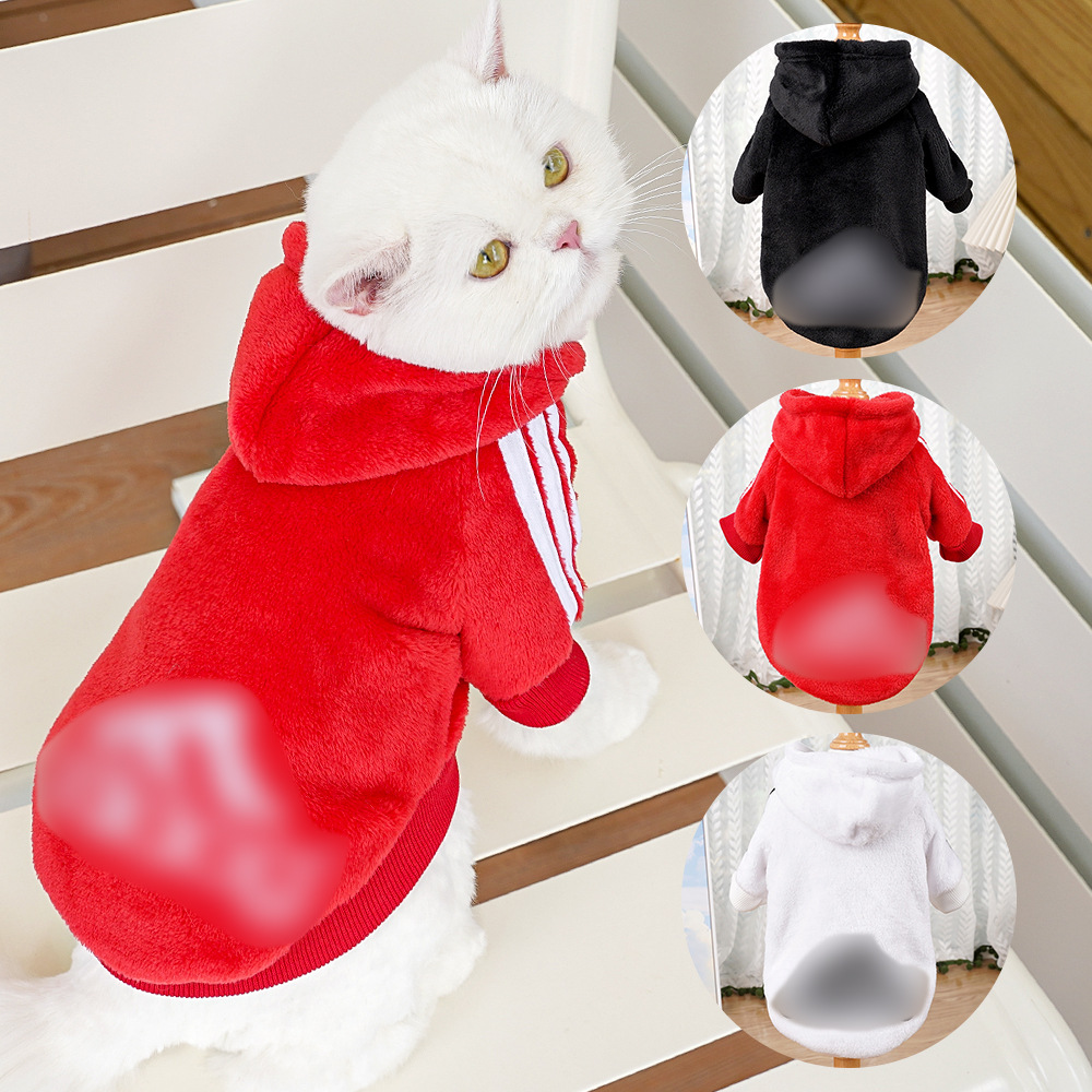 Ropa para mascotas franela marca de moda de dos patas suéter estilo carta cubo oso perro gato pequeño mediano grande suministros para perros