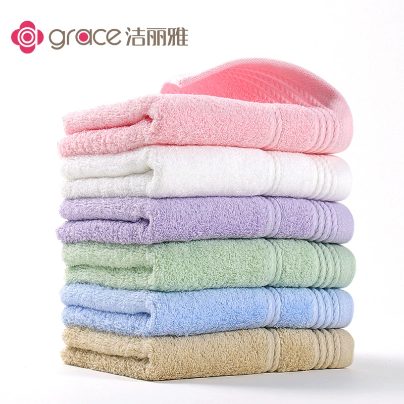 Jie Liya полотенце хлопчатобумажное полотенце E0117 простой цвет впитывает воду, мягкое и удобное полотенце для лица, чтобы купить первоклассный продукт