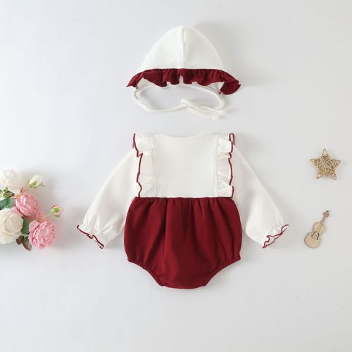 Baby Autumn Clothing Pack Nappy Suit Newborn Children Baby Onesie Princess Full Moon 100 Days Hairy Spring and Autumn Crawling Suit