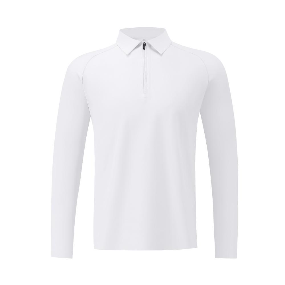 Camisas de polo deportivas de alta calidad, ropa de trabajo blanca, camiseta de collar para hombres, camiseta de polo de manga larga personalizada