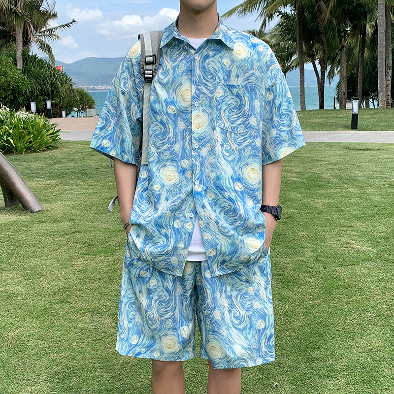 TZ082 비치 슈트 블루