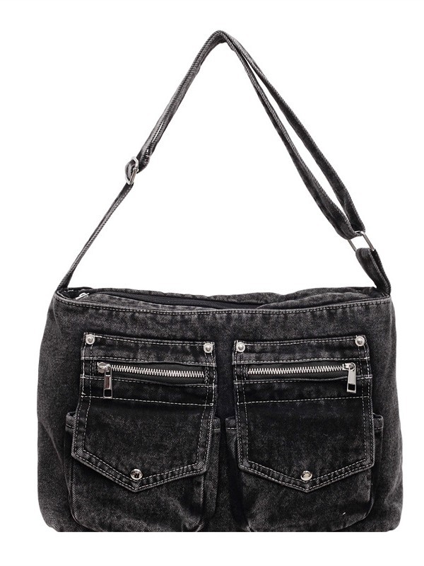 Bolso retro de gran capacidad para mujeres 2026 primavera nueva moda denim mochila de hombro para viajar bolsa de ocio image 6