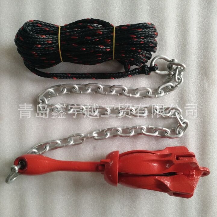 现货供应热镀锌折叠锚 伞形锚 船锚组合 船舶五金配件