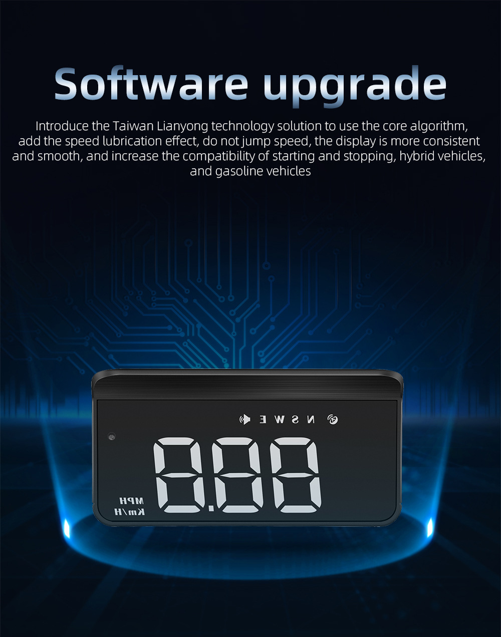 M1 Car Hud Head-Up Display Universal Car Gps Speedometer Single Trip Distance Meter Direct Sale from Manufacturer