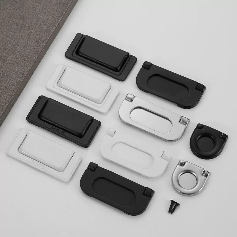 厂家批发不锈钢拉手 抽屉橱柜明装隐形小把手 榻榻米翻盖暗扣扣手