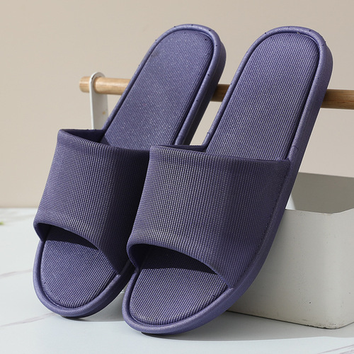 Home slippers men's summer couples home bathroom men's slippers non-slip indoor leakage hotel men's slippers summer