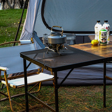 CHANODUG/夏诺多吉 户外铝合金折叠加高桌露营野餐烧烤桌车载桌椅