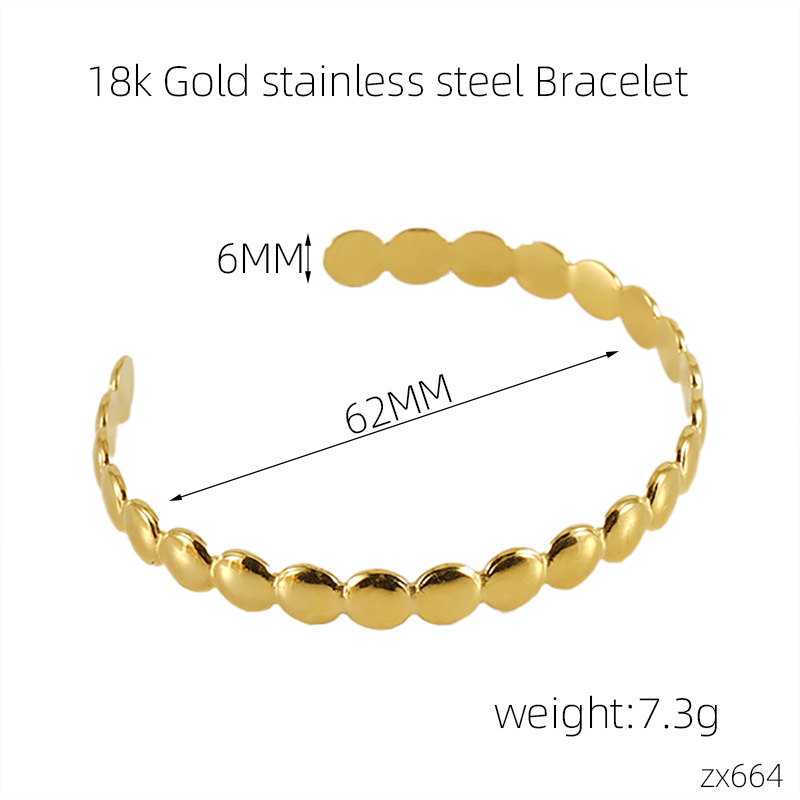 Stainless Steel Material Wholesale Retro Geometric Snake Stainless Steel Bangle