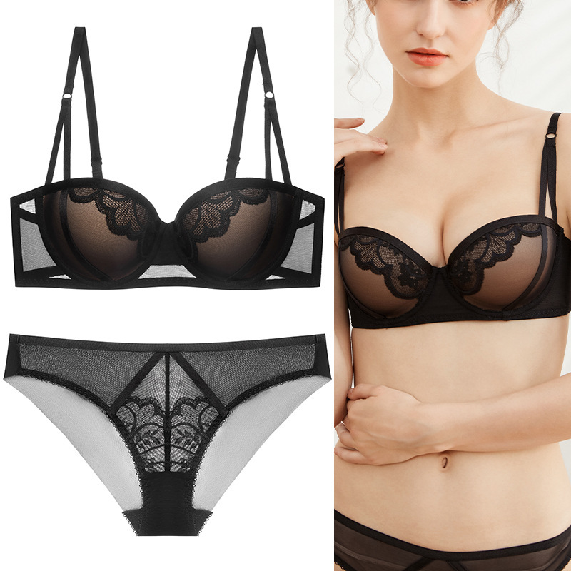 Cross-Border Exclusive Supply of New Design Sexy Lingerie Sets, High-Quality Cotton Push-Up Bras, European and American Style Lingerie