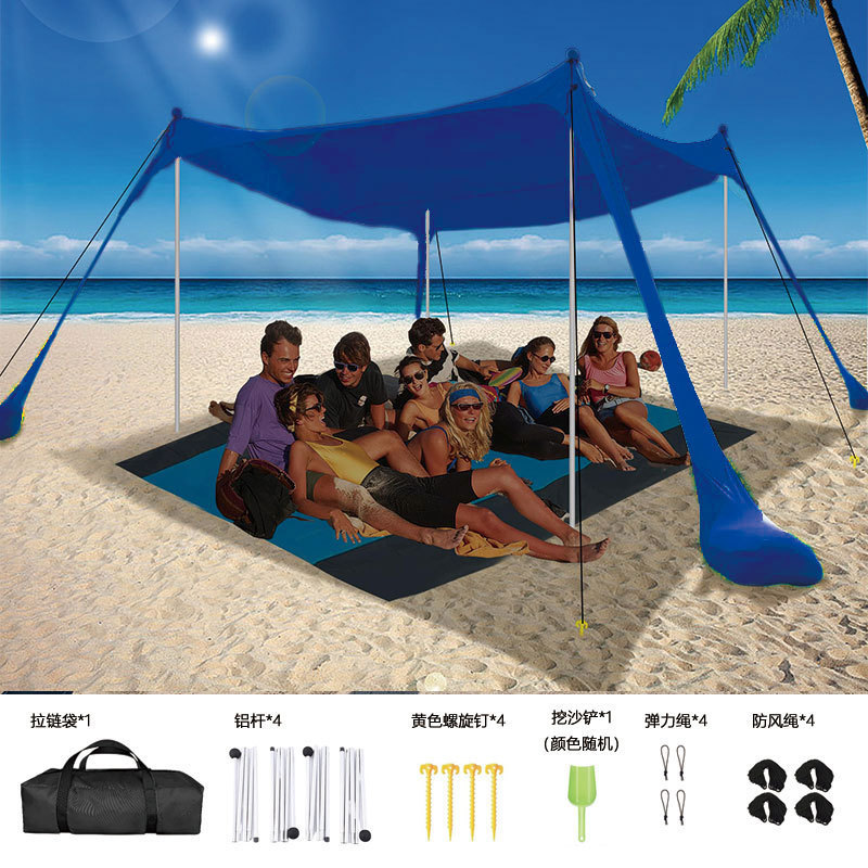 Carpa de playa para exteriores, refugio solar, toldos para acampar