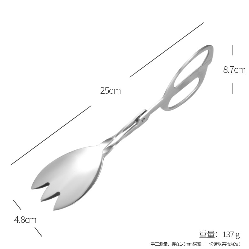 カスタマイズされた火傷防止ステンレス鋼のクリエイティブなはさみ型フードクリップ、中華と洋食のビュッフェクリップ、パンフードクリップ|undefined