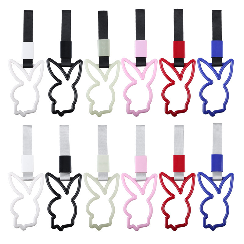 JDM car decoration pull ring hanging ring car rabbit handle car rear modification car heart-shaped tail pendant