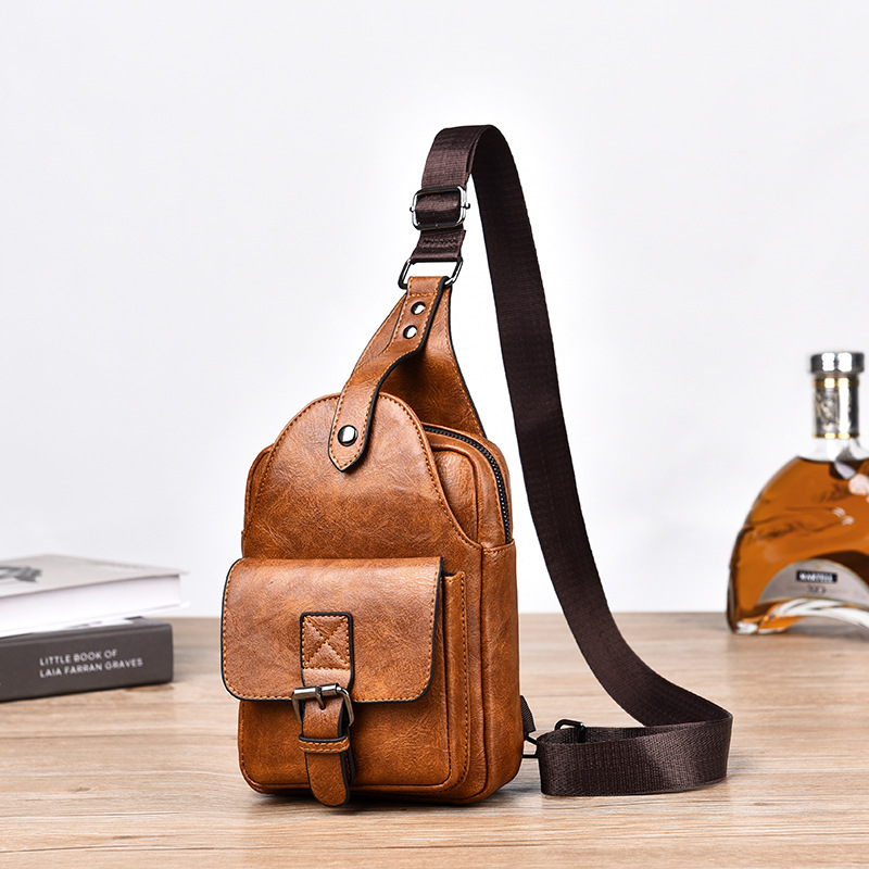 Retro capacious chest bag
