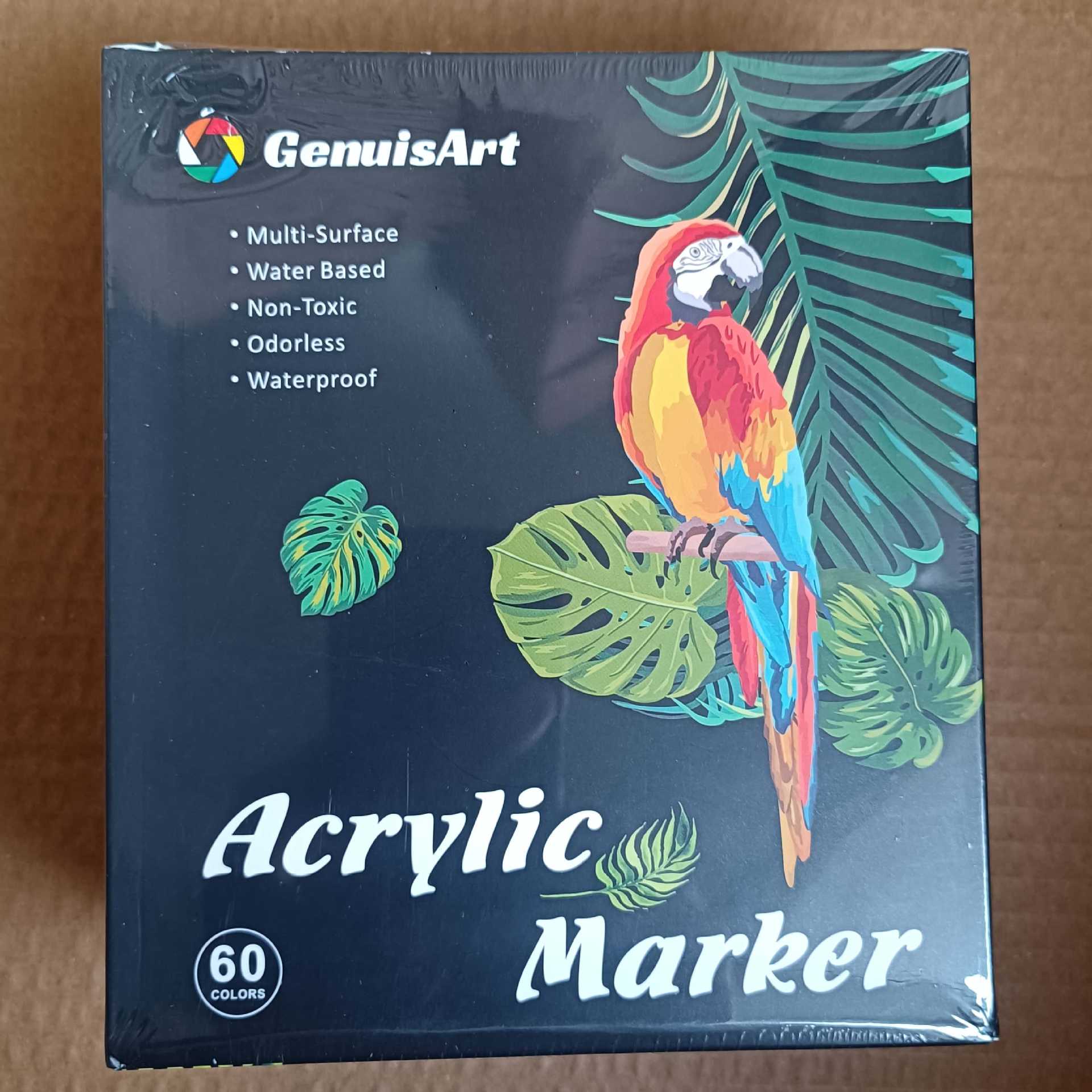 Extensión acrílica transfronteriza, doble cabezal, color apilable, bolígrafo acrílico a base de agua, pincel de pintura de color, juego de bolígrafo Dudu