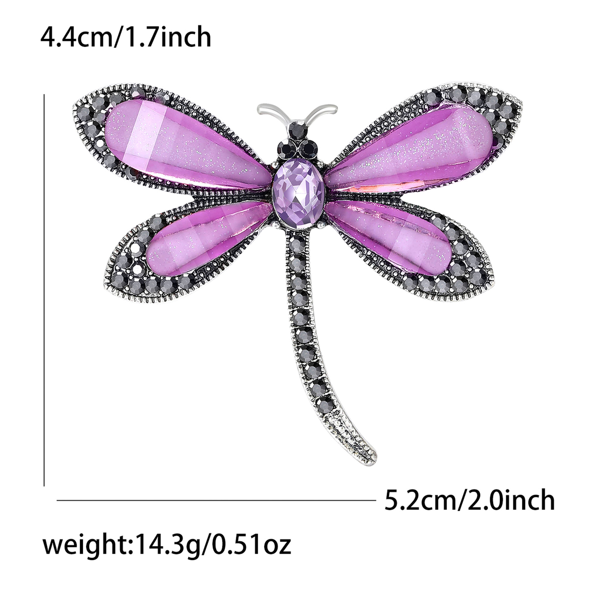 Exquisite Libellenbrosche Aus Metall Und Harz Für Damen Mode_voghion.com