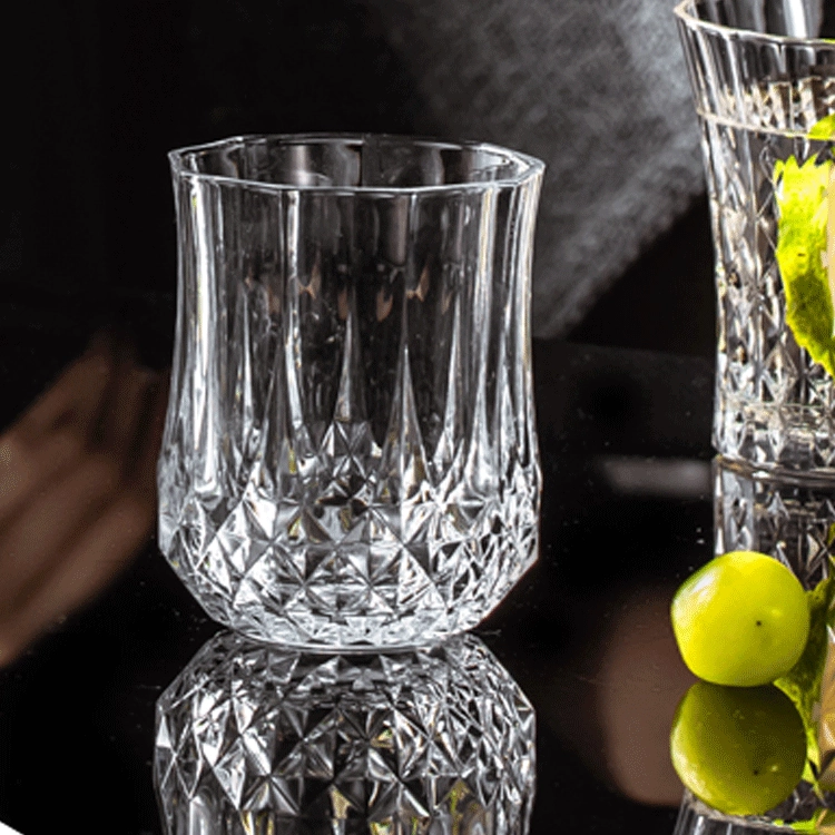 Утолщенная стеклянная Алмазная кружка Кружка для виски 200 мл Пивная кружка Иностранная винная кружка Домашний бар Креативная резная винная кружка