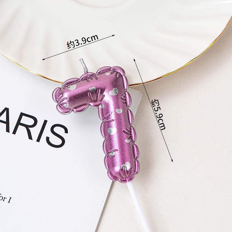 Ins velas de cumpleaños coreanas horneado pastel decoración decoración globo vela digital complemento vela rosa vestir