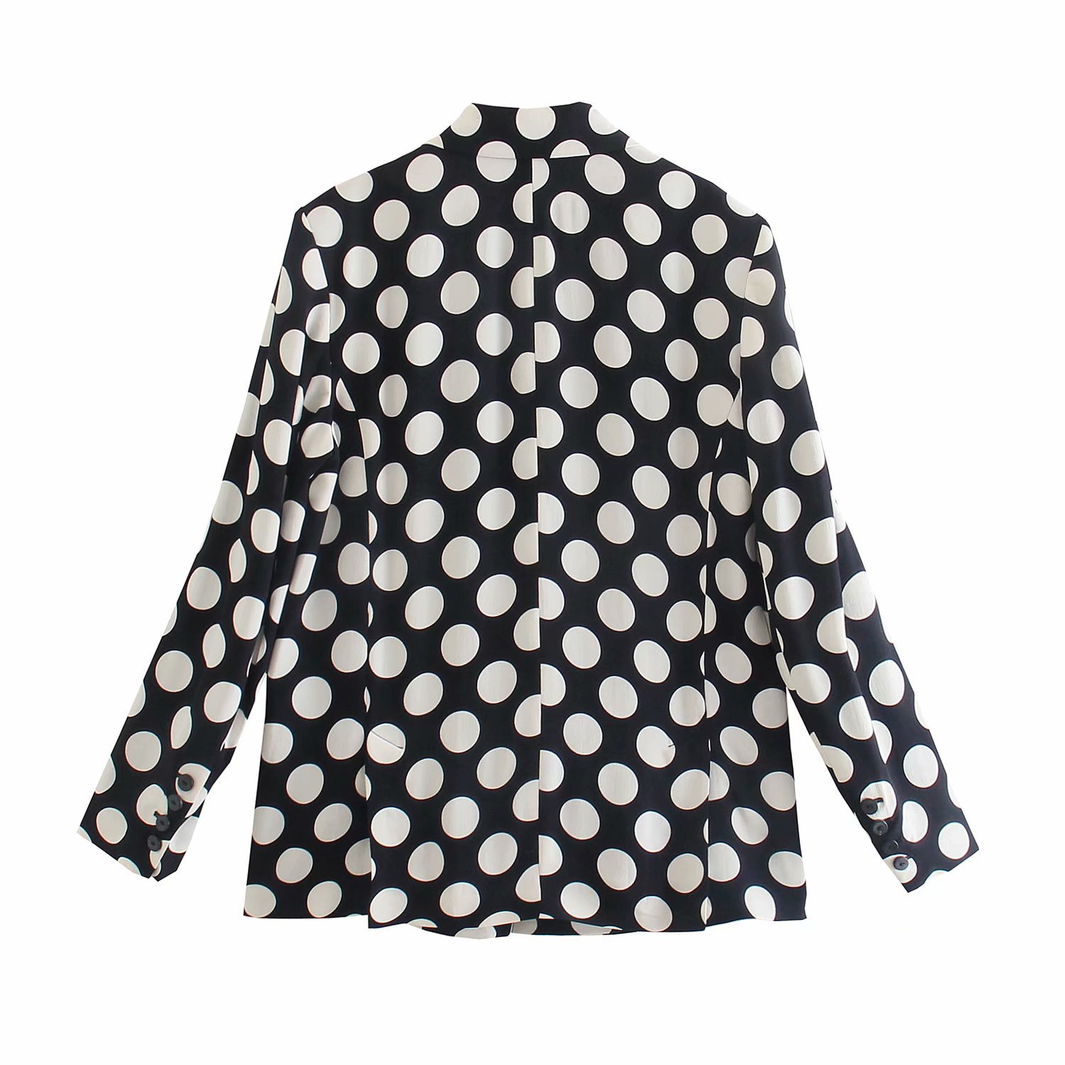 polka dot loose blazer Nihaostyles wholesale clothing vendor NSAM75464