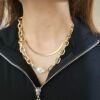 Retro accessory, fashionable necklace from pearl, European style