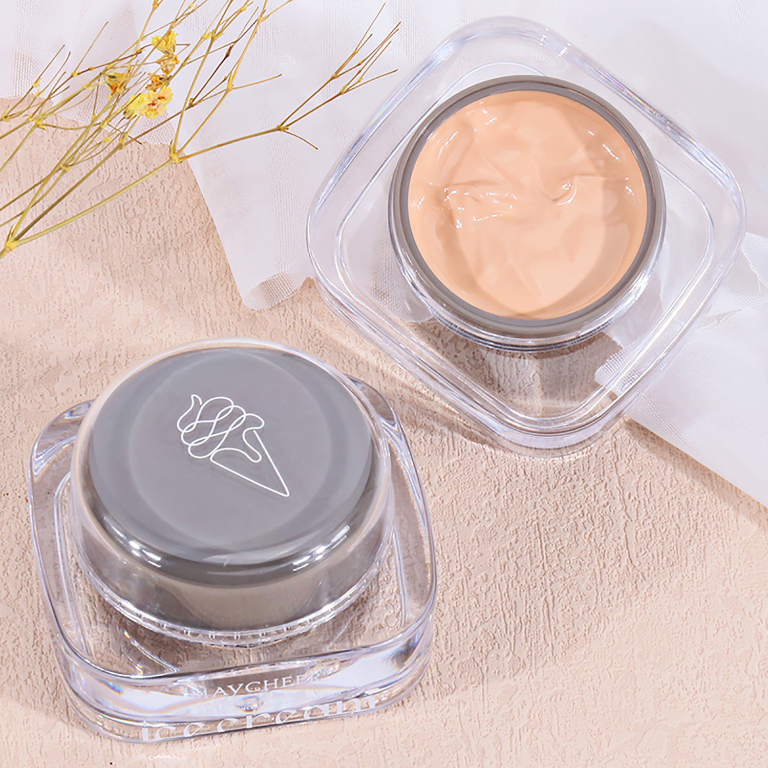 MAYCHEER Ice Cream Concealer Foundation Cream Concealer Hidratante Seco Cream Foundation