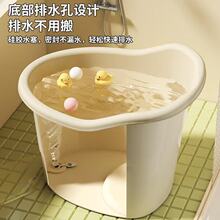 爆款儿童洗澡加厚浴桶婴儿大号浴盆小孩泡澡家用浴缸全身洗澡盆