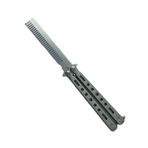 Butterfly practice knife CS:GO training knife butterfly comb unsharpened flick knife game knife folding knife toy knife