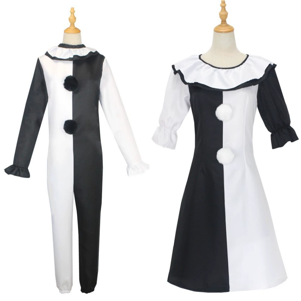 В наличии Ужасы Сломанная душа Клоун Косплей Костюм Сценическая одежда