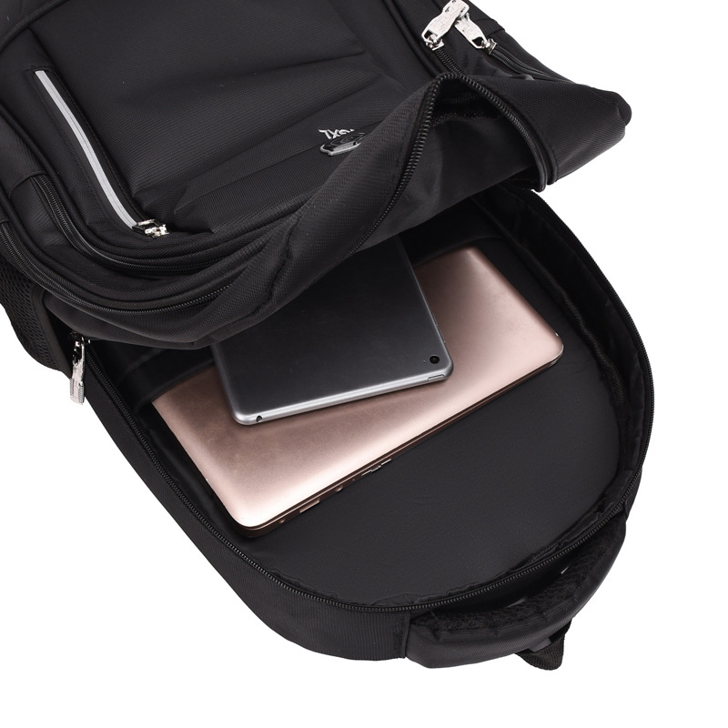 Mochila para computadora portátil de negocios para hombres, mochila de viaje de negocios de gran capacidad, mochila escolar simple y de moda para estudiantes de secundaria