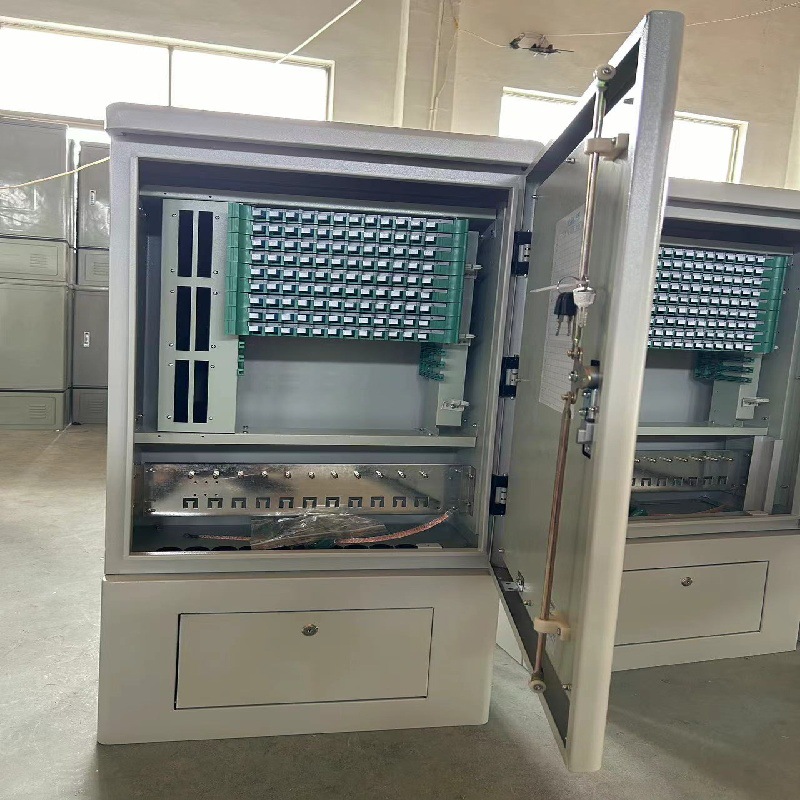 光缆交接箱 不锈钢喷塑288芯光缆交接箱光分路器光交箱光纤皮线