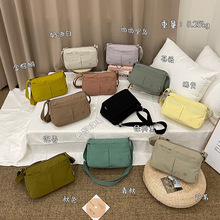 时尚轻便大容量斜挎包2025捷朗仕新款简约百搭尼龙布包女士单肩包