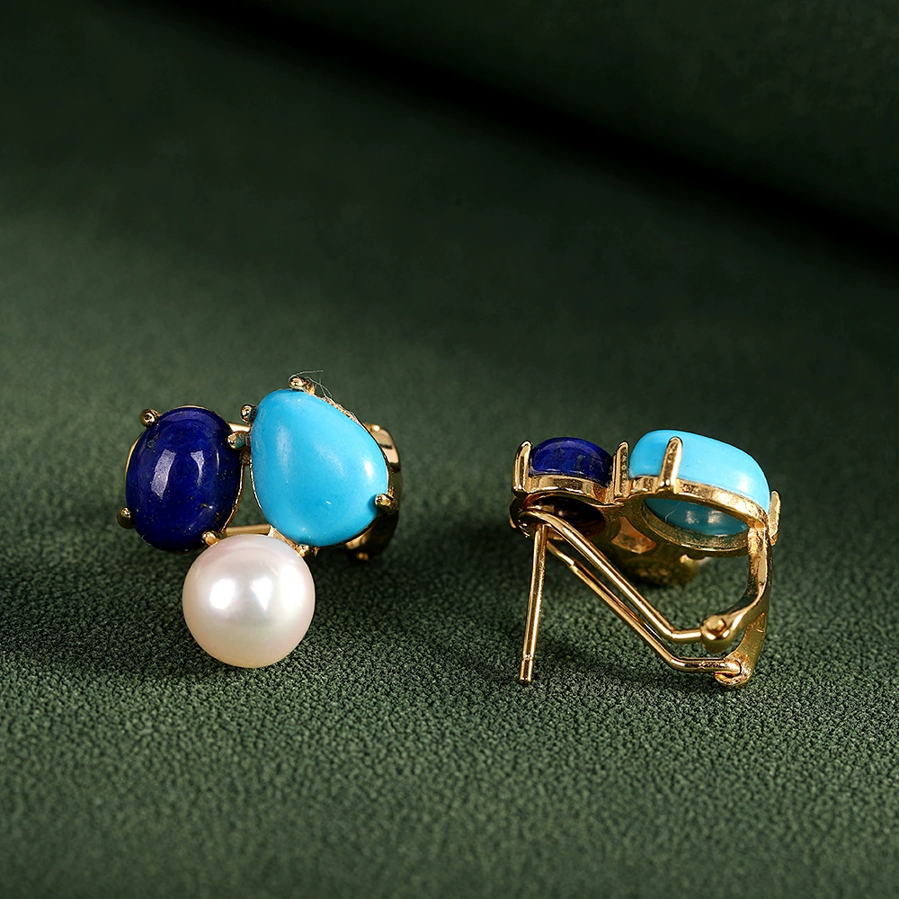 Серьги AiFuLe, модный аксессуар, платиновое покрытие, серебро 925 пробы