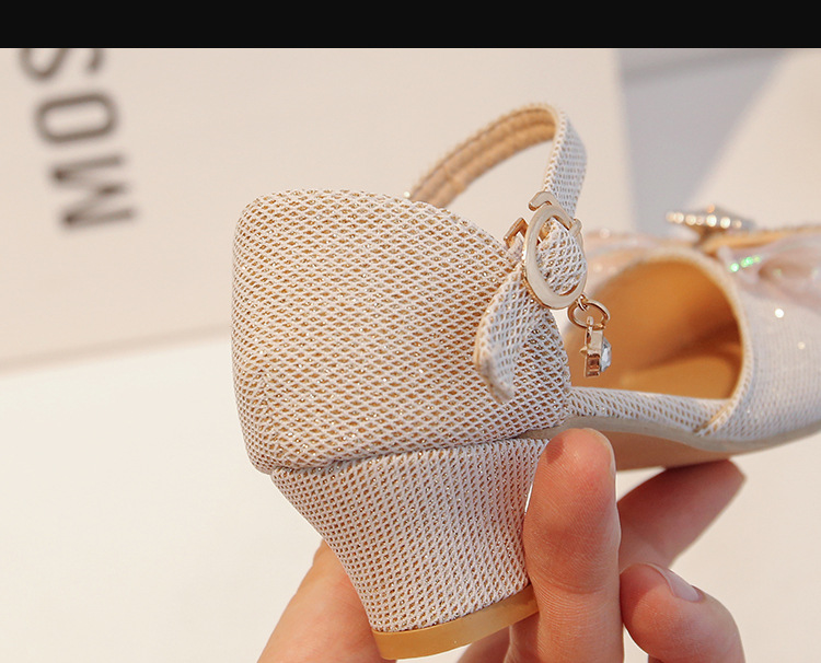 Kinder 2024 Frühjahr Neue Nette Mädchen Wasser Diamant Prinzessin Leder Kristall Baby Bogen Einzelnen Schuhe_voghion.com