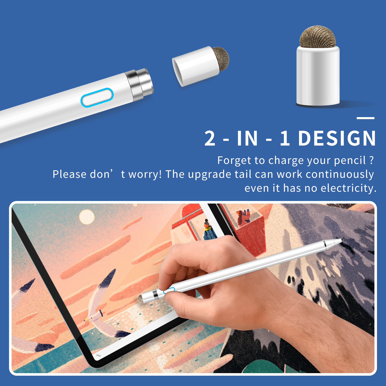 Ipad Android Universal Active Capacitive Stylus Mobile Phone Ipad Stylus For  Vivo display picture 3