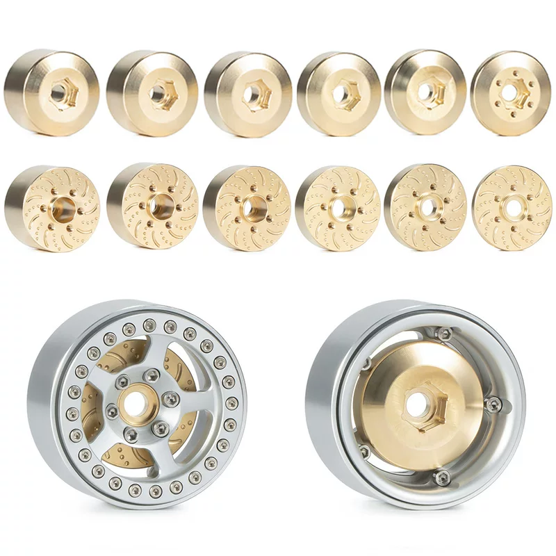 Brass SUV, counterweight, hub, scale 1:10, can climb, 12mm, 2inch