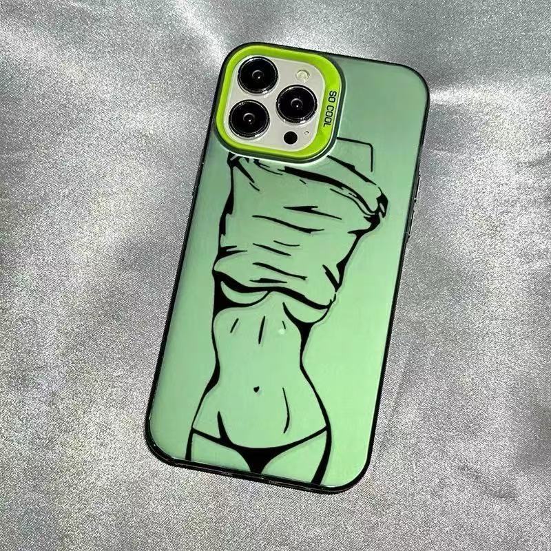 Nuevas líneas europeas y americanas para iPhone 16 funda para teléfono móvil Apple 15promax/14/13pro/12/11 hembra x