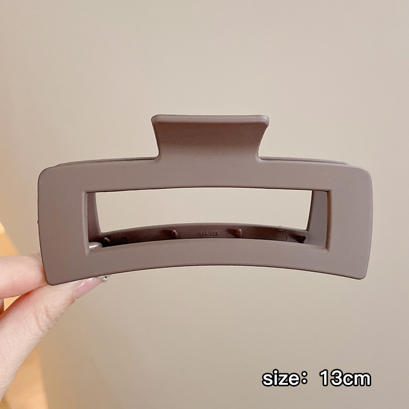 50 # 초대형 라이트 브라운 사각 클립 13CM.