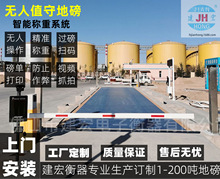 广东建宏无人值守地中衡电子称汽车衡3*18米120吨地磅秤大型∵