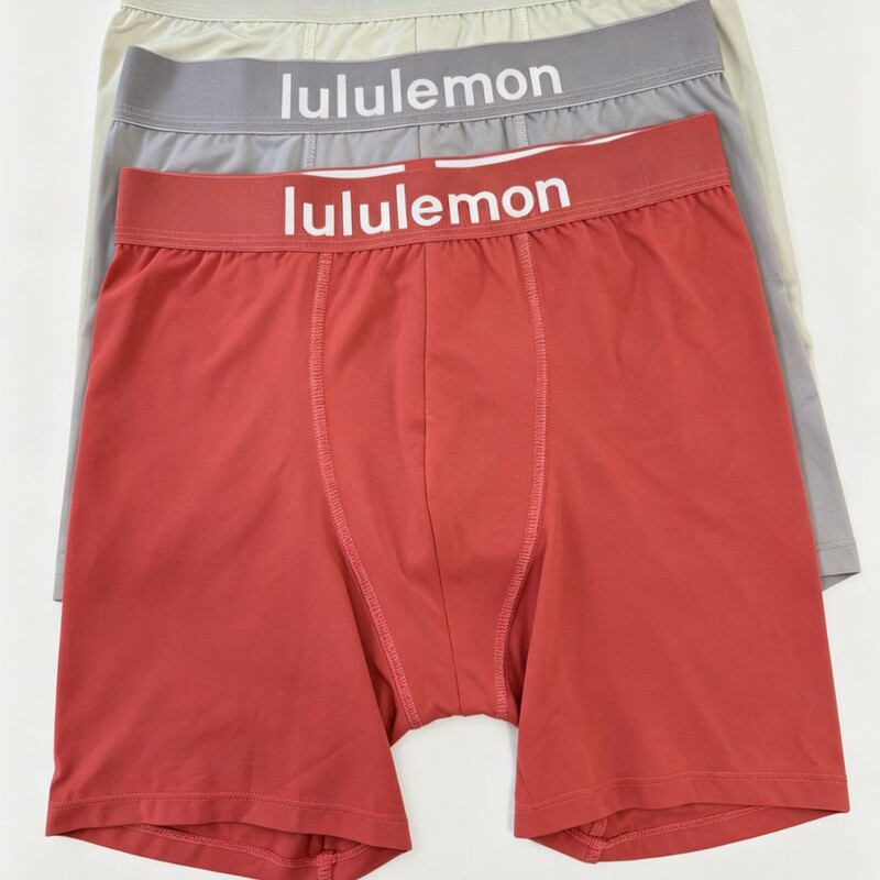 【Three-Pack】New Lulu Men's Underwear with Anti-Chafing Leg Cuffs, Modal Ice Silk Men's Sports Boxer Briefs 【Three-Pack】New Lulu Men's Underwear with Anti-Chafing Leg Cuffs, Modal Ice Silk Men's Sports Boxer Briefs