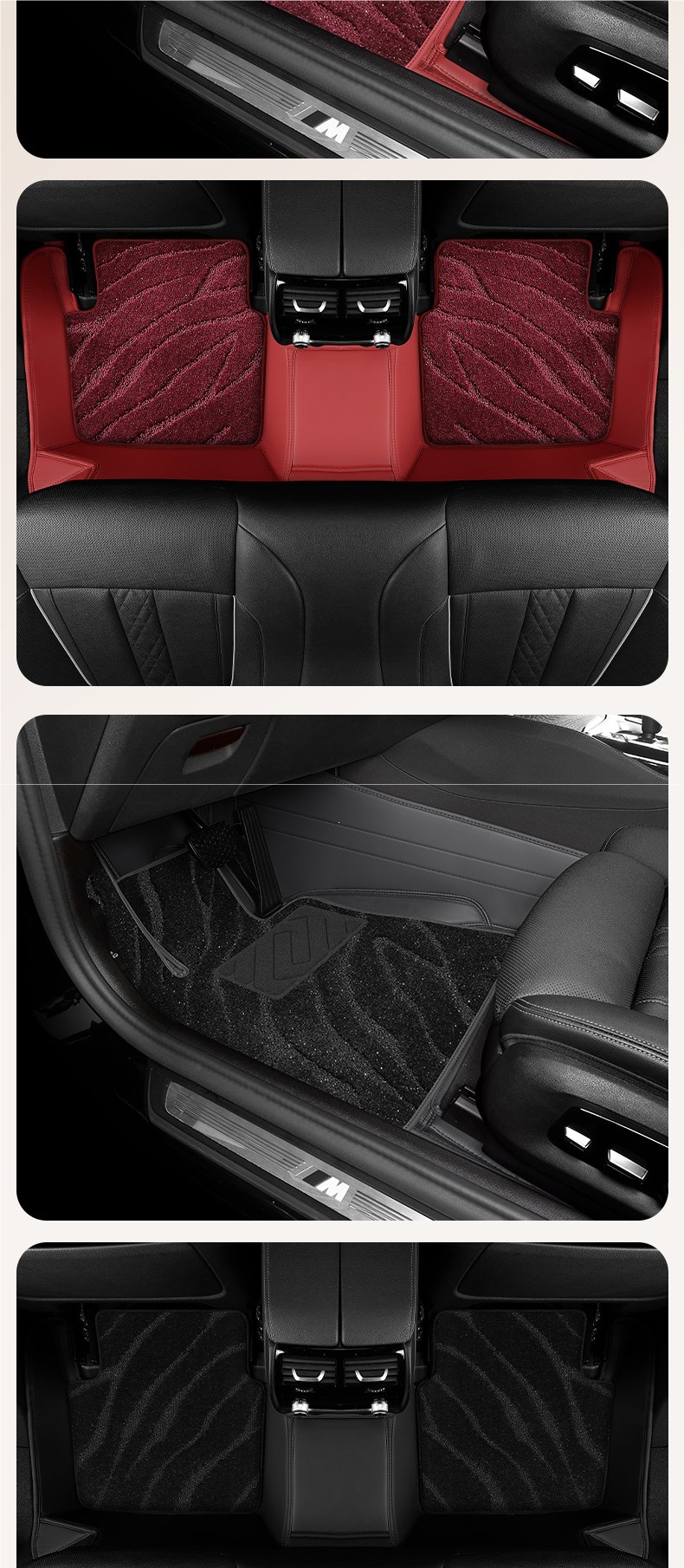 Car upper layer starry sky carpet floor mat, driver's seat replacement carpet, waterproof and wear-resistant, rear seat driver and passenger seats, other parts of the car
