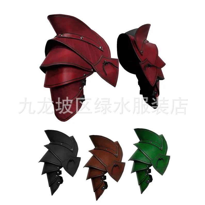 2023 Новые трансграничные поставки одежды в кожаном переплете Многослойная Броня на плечо желание Переодевание самурая Amazon 644