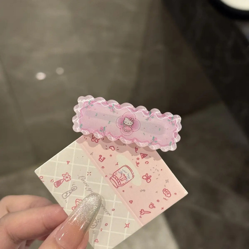 新款卡通齿轮小猫发夹侧边夹少女风小清新刘海碎发夹发卡甜美风|undefined