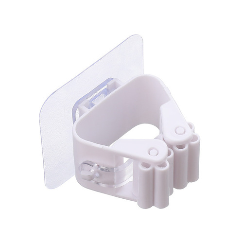 Nordic color soft glue mop holder without punching traceless glue mop clip cylinder strong glue traceless mop hook