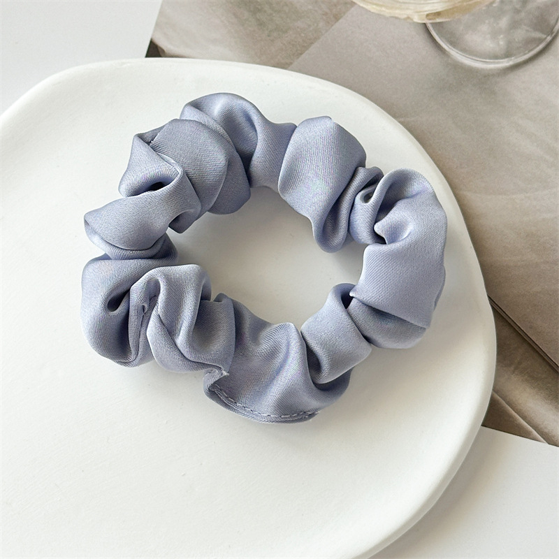 10g Weight Hair Tie Hair Accessories Type 1 Piece Quantity Holiday, Daily Occasion Solid Color Pattern Women's Gender Simple Style Style New High Elastic Simple Solid Color Large Intestine Ring Summer Ponytail Bandeau Head Rope Rubber Band Three State Recommend Hair Ring 10